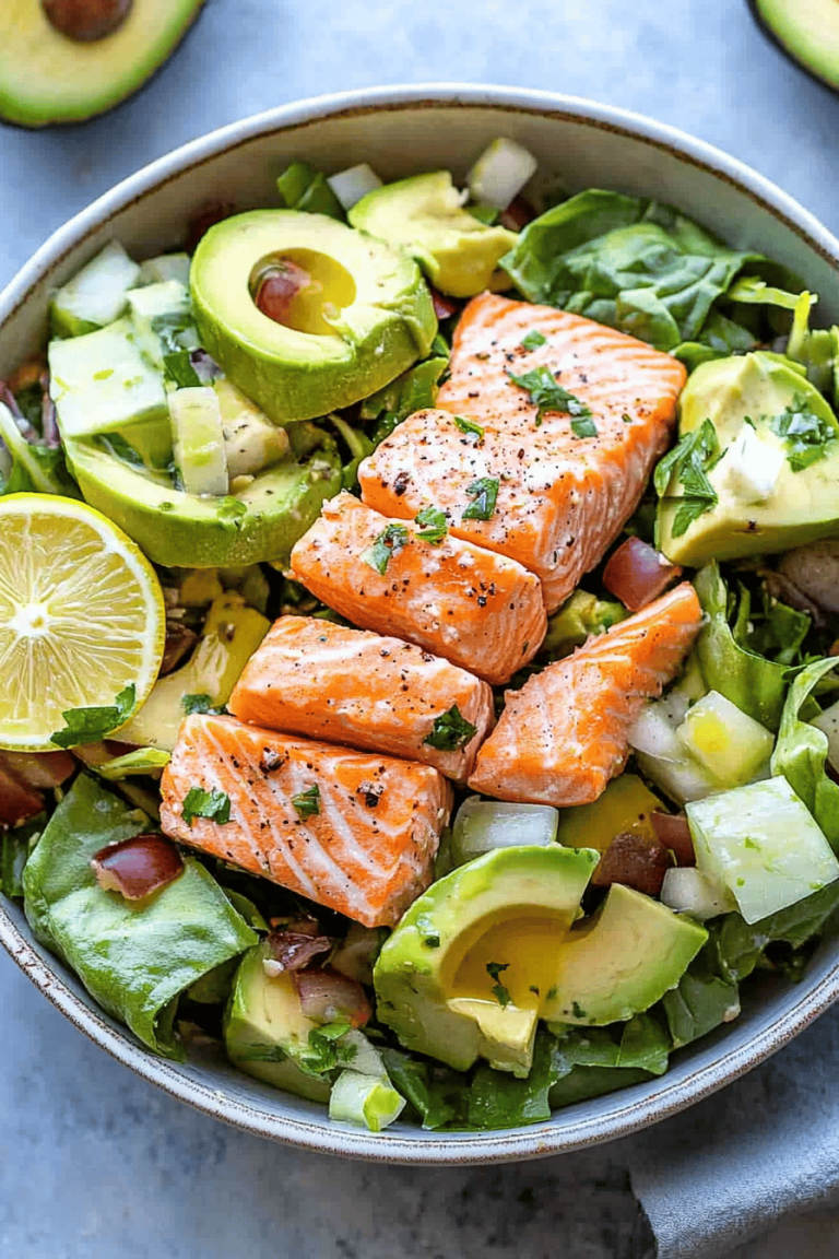 Easy Salmon Avocado Salad Recipe