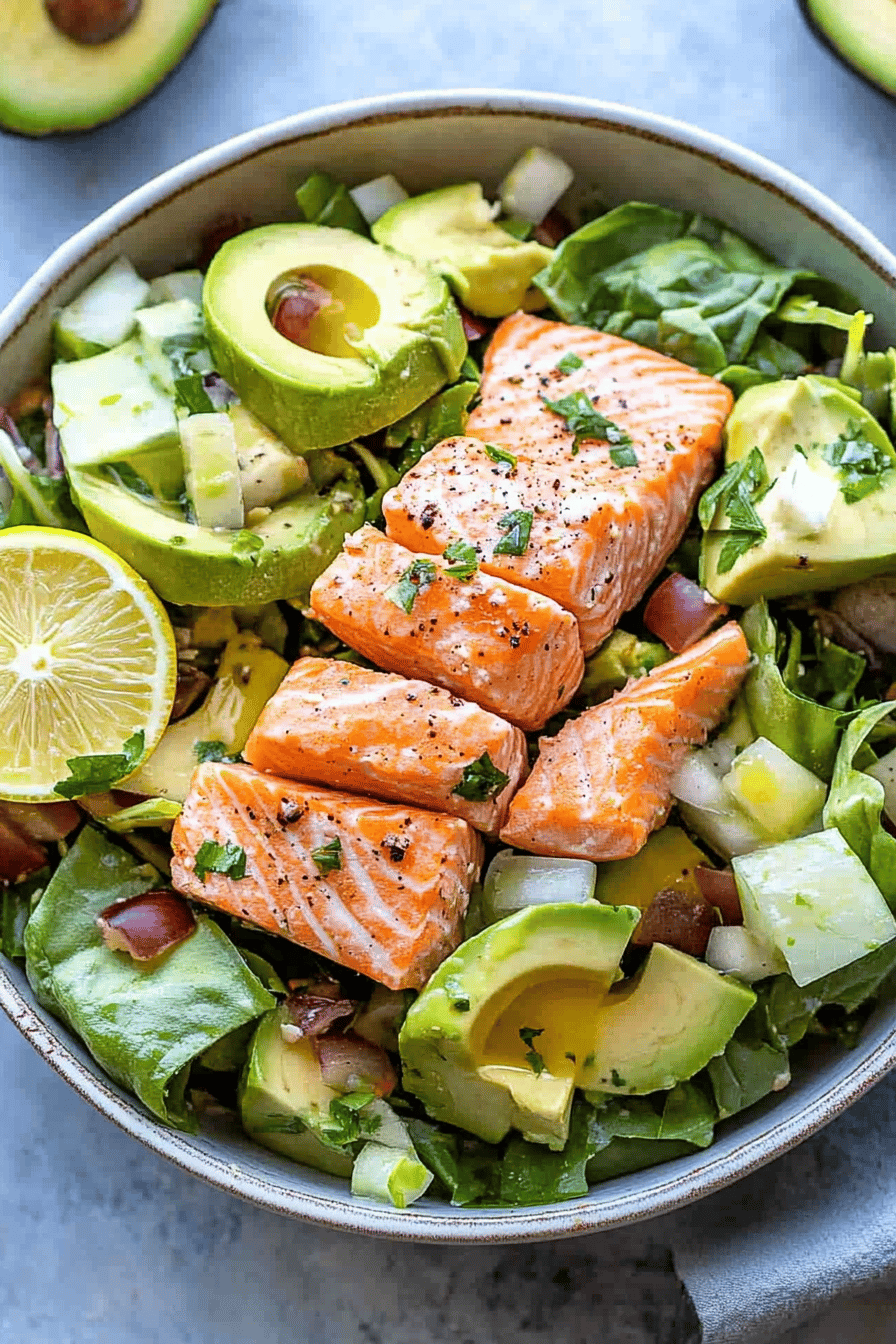 Easy Salmon Avocado Salad Recipe