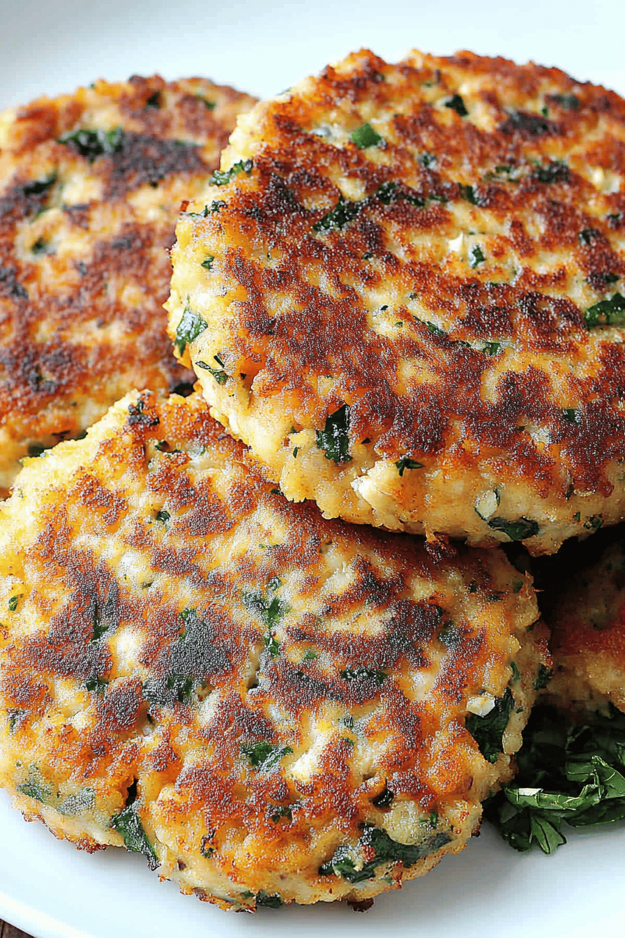 Easy Salmon Cakes Recipe Final Dish Presentation