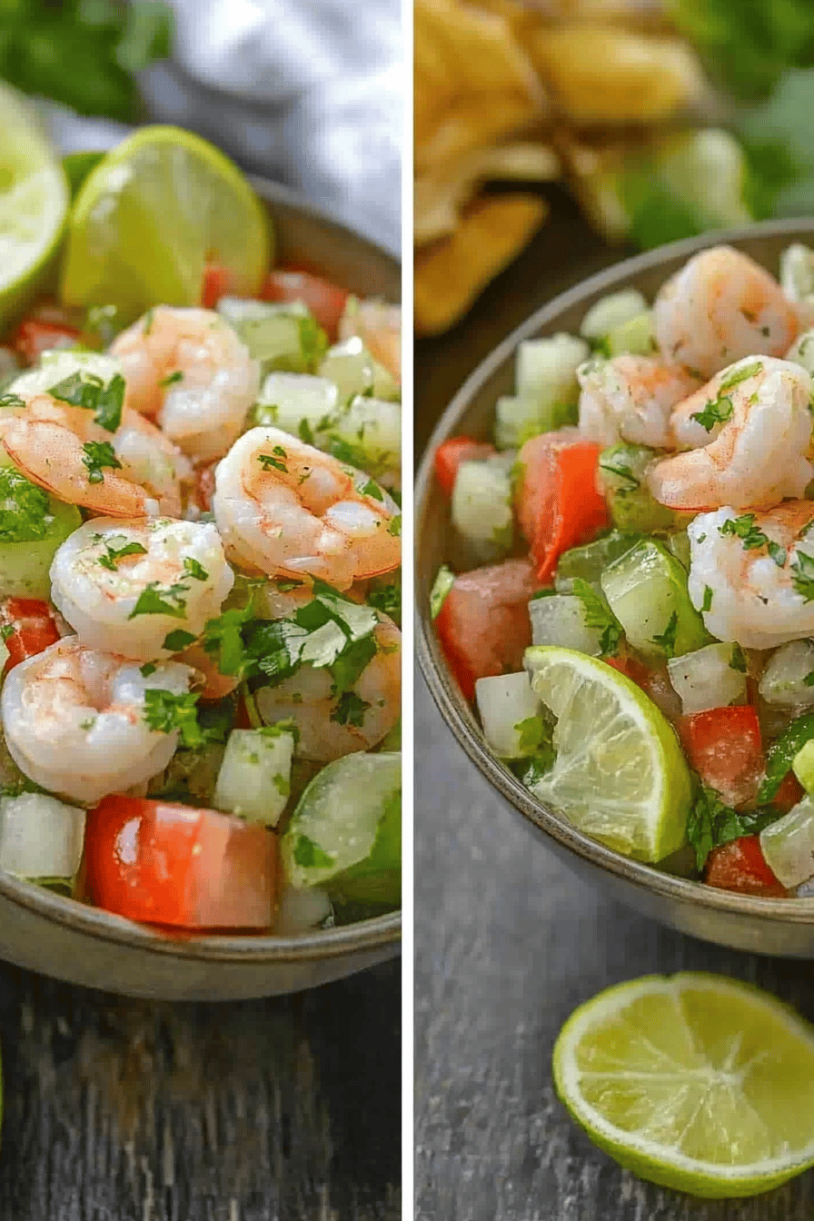Easy Shrimp Ceviche Recipe Final Dish Presentation