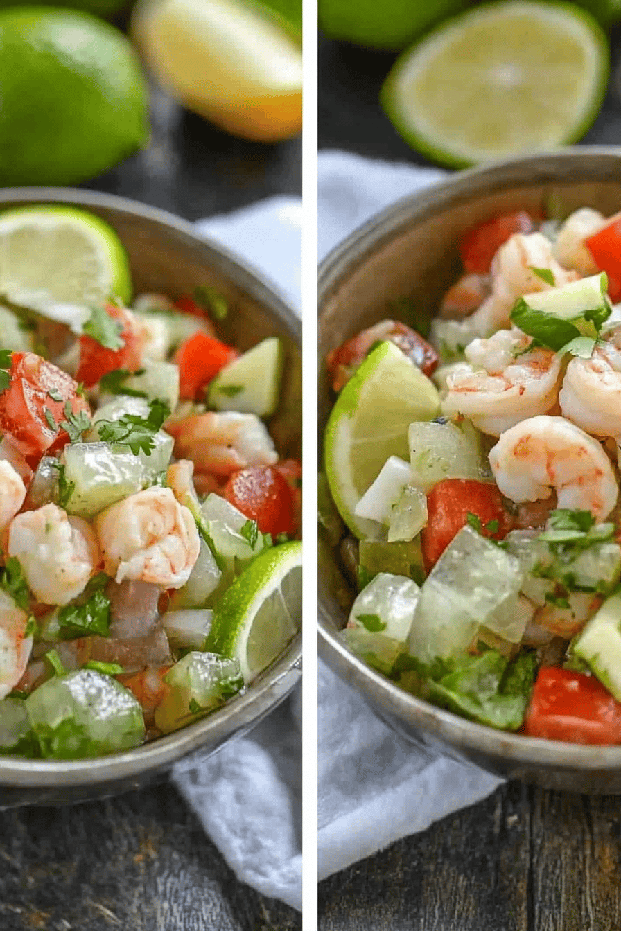 Easy Shrimp Ceviche Recipe Final Dish Presentation