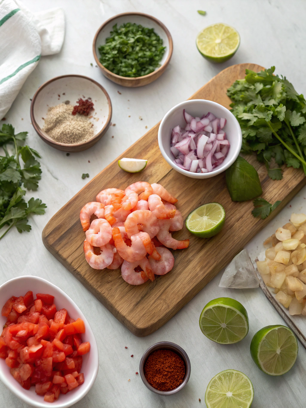 Easy Shrimp Ceviche Recipe ingredients