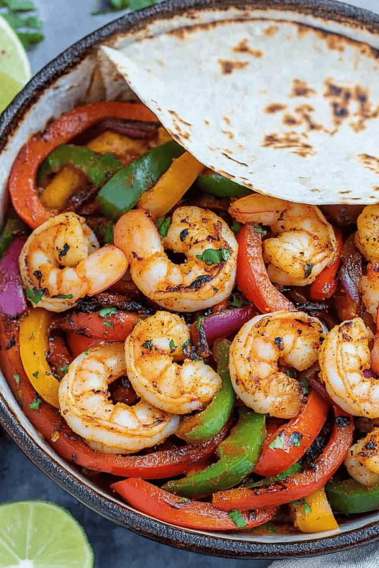 Easy Shrimp Fajitas Recipe