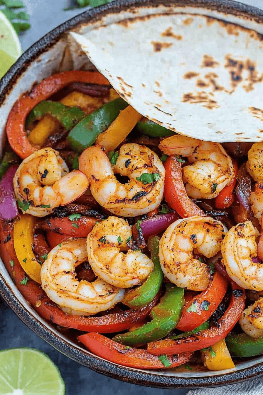Easy Shrimp Fajitas Recipe