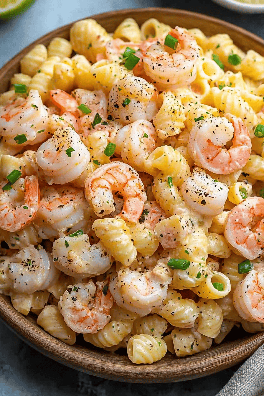 Easy Shrimp Pasta Salad Recipe ingredients