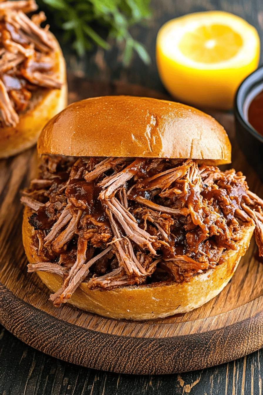 Easy Slow Cooker BBQ Pulled Pork Recipe Final Dish Presentation