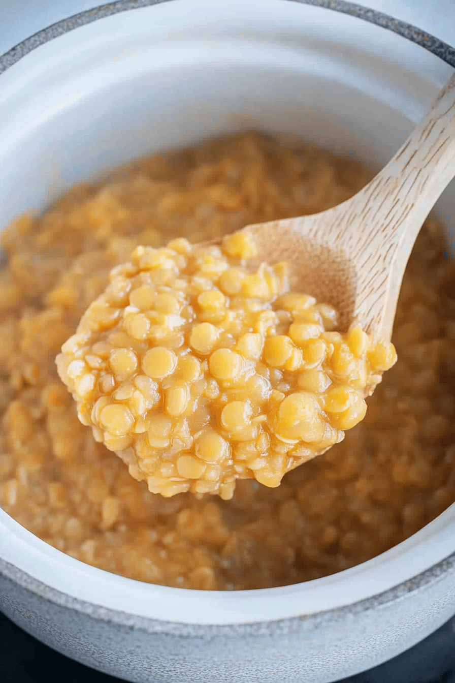 Easy Slow Cooker Lentils Recipe ingredients