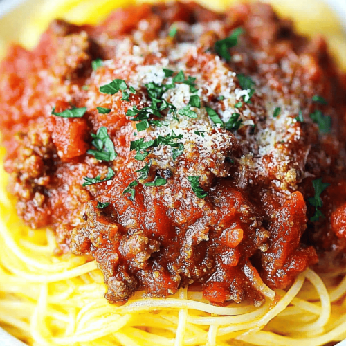 Easy Spaghetti with Meat Sauce Recipe