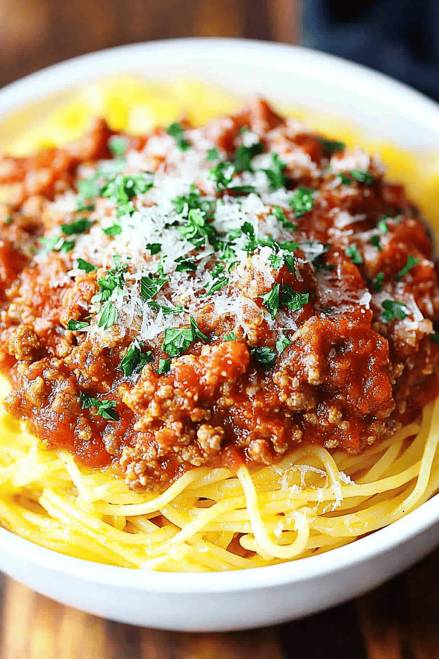 Easy Spaghetti with Meat Sauce Recipe ingredients