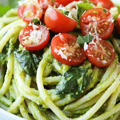 Easy Spinach Avocado Pasta Recipe