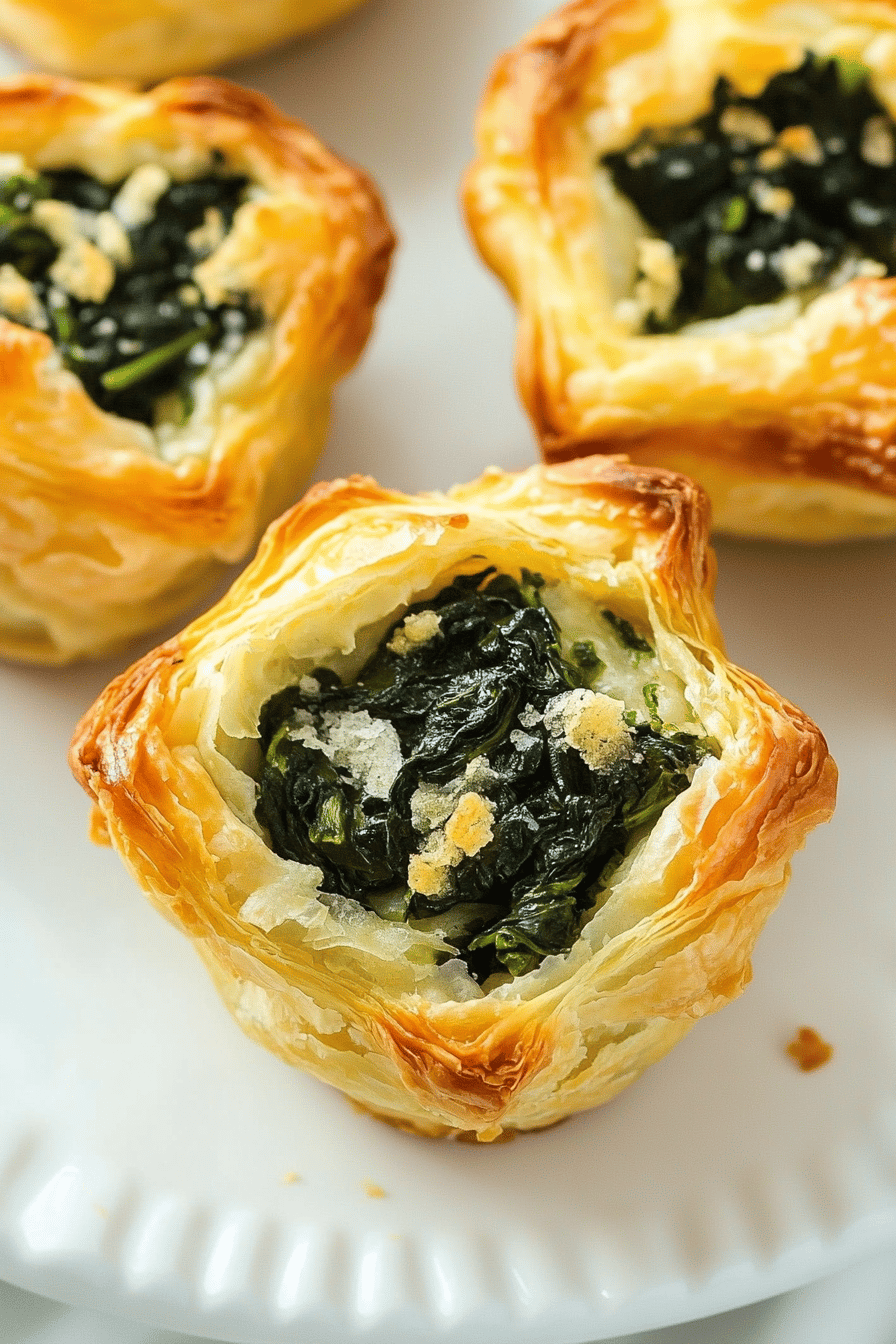 Easy Spinach Puffs Recipe Final Dish Presentation
