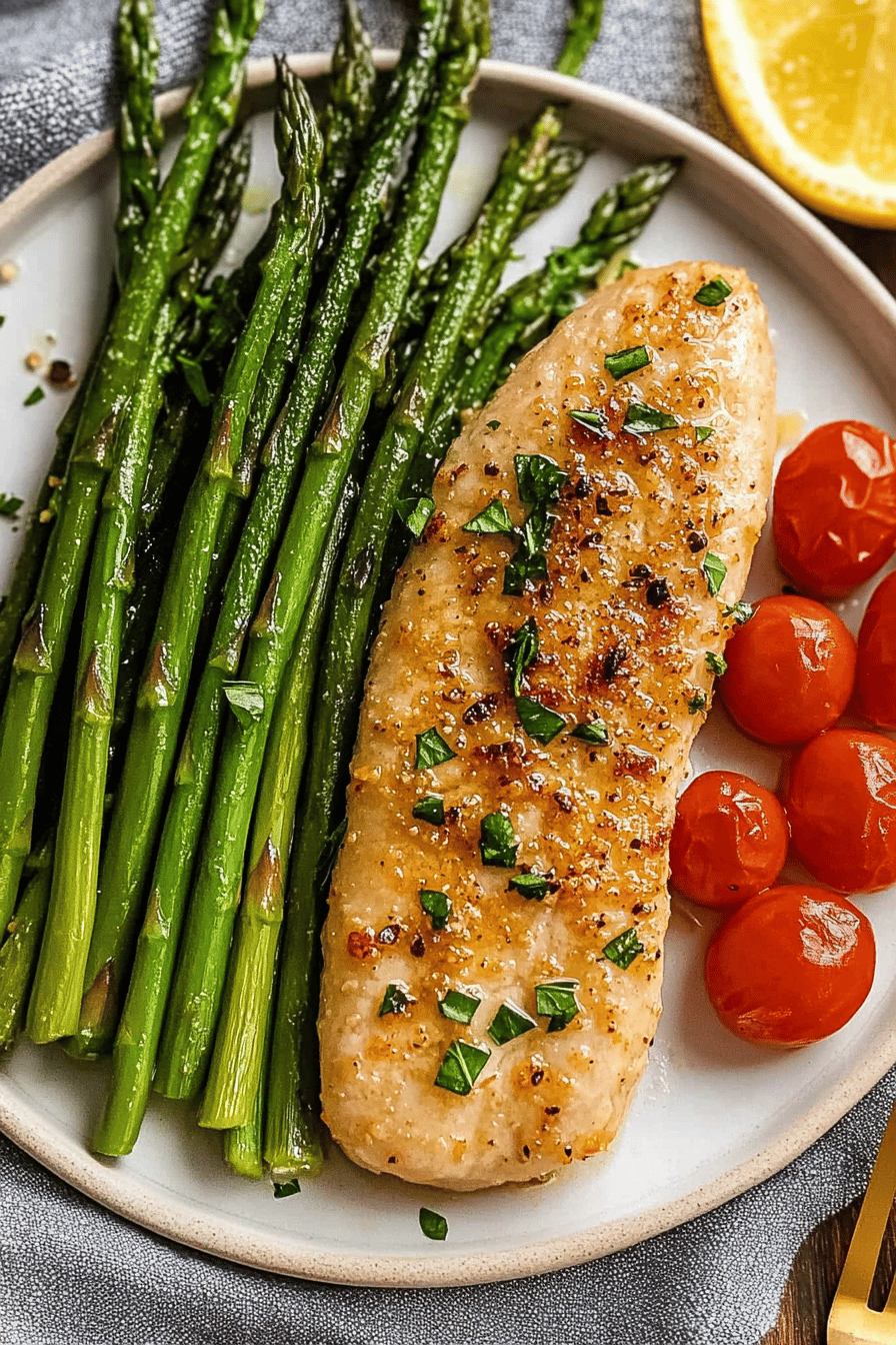 Easy Steamed Asparagus Recipe Final Dish Presentation