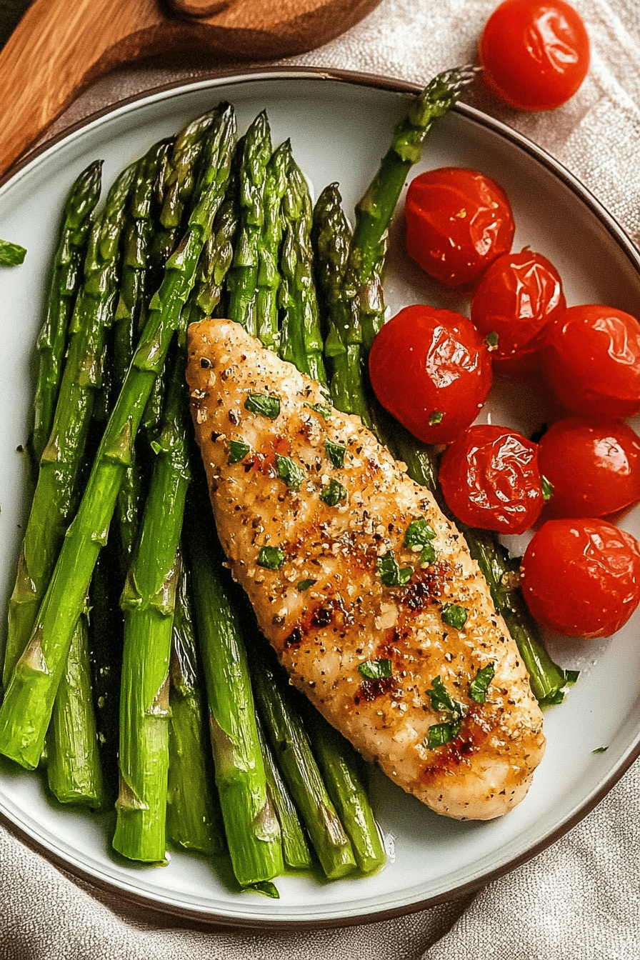 Easy Steamed Asparagus Recipe Final Dish Presentation