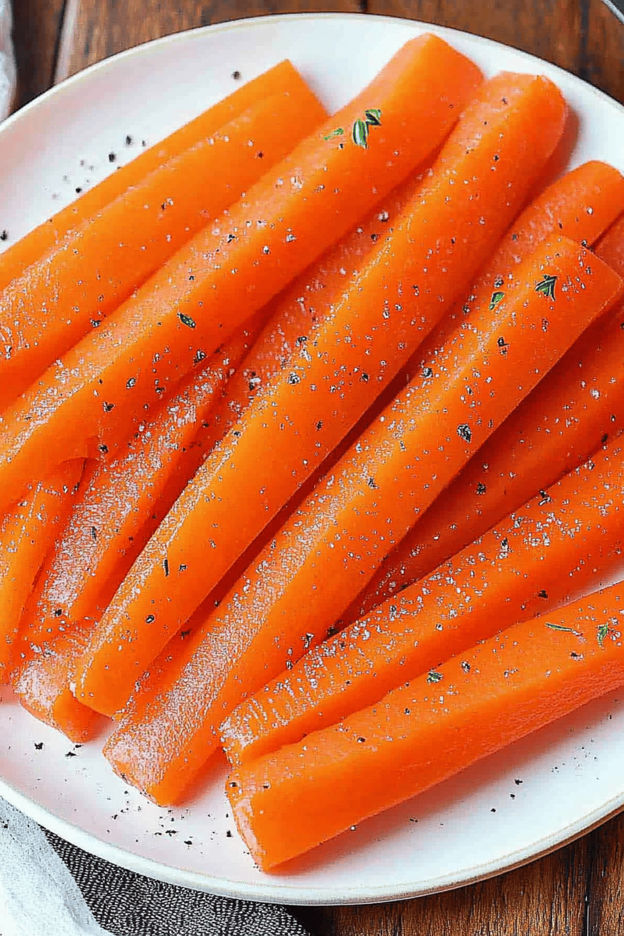 Easy Steamed Carrots Recipe Final Dish Presentation