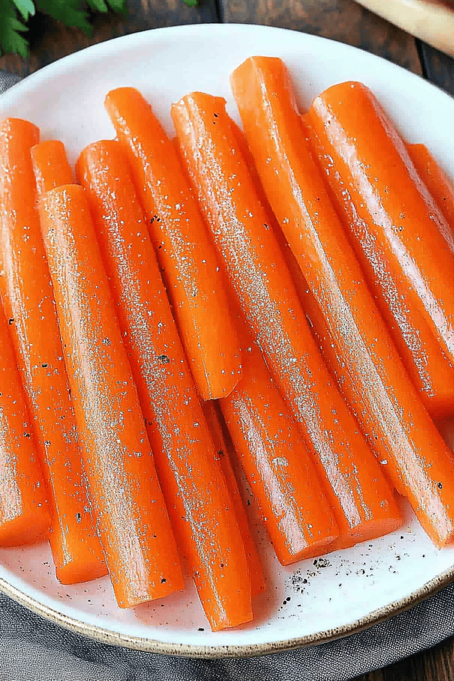 Easy Steamed Carrots Recipe Final Dish Presentation