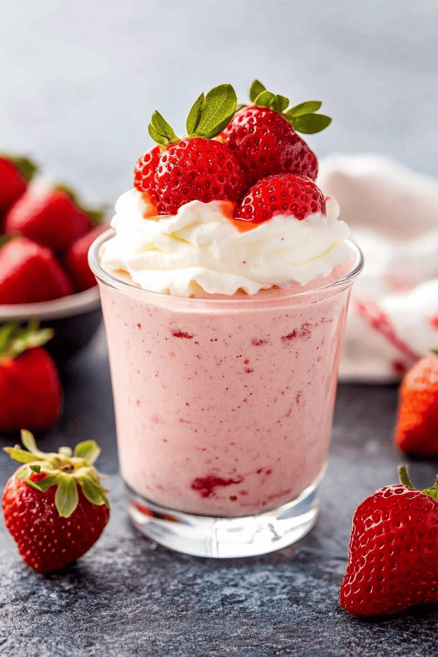 Easy Strawberry Mousse Recipe Final Dish Presentation