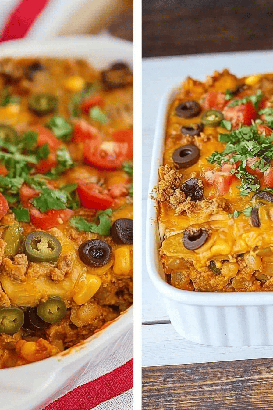 Easy Taco Casserole Recipe ingredients