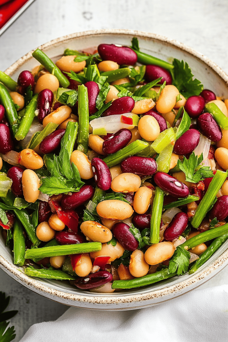 Easy Three-Bean Salad Recipe
