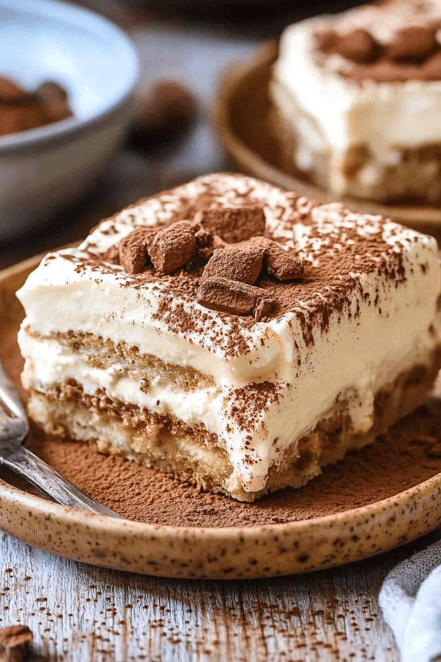 Easy Tiramisu Recipe Final Dish Presentation