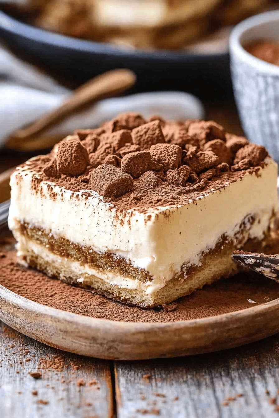 Easy Tiramisu Recipe Final Dish Presentation
