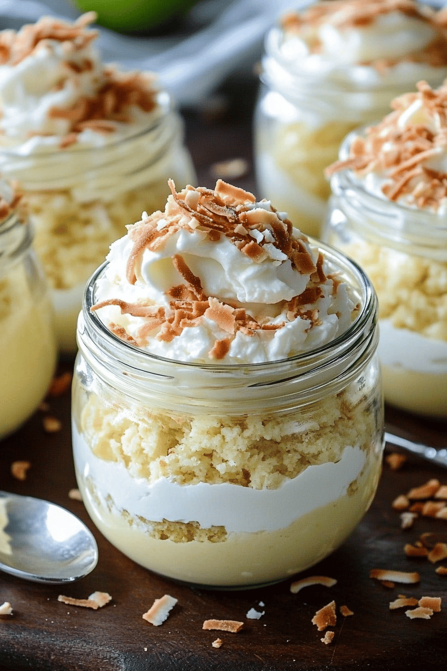 Easy Toasted Coconut Cream Pudding Recipe Final Dish Presentation