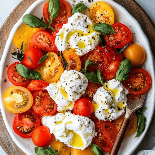 Easy Tomato Burrata Salad Recipe