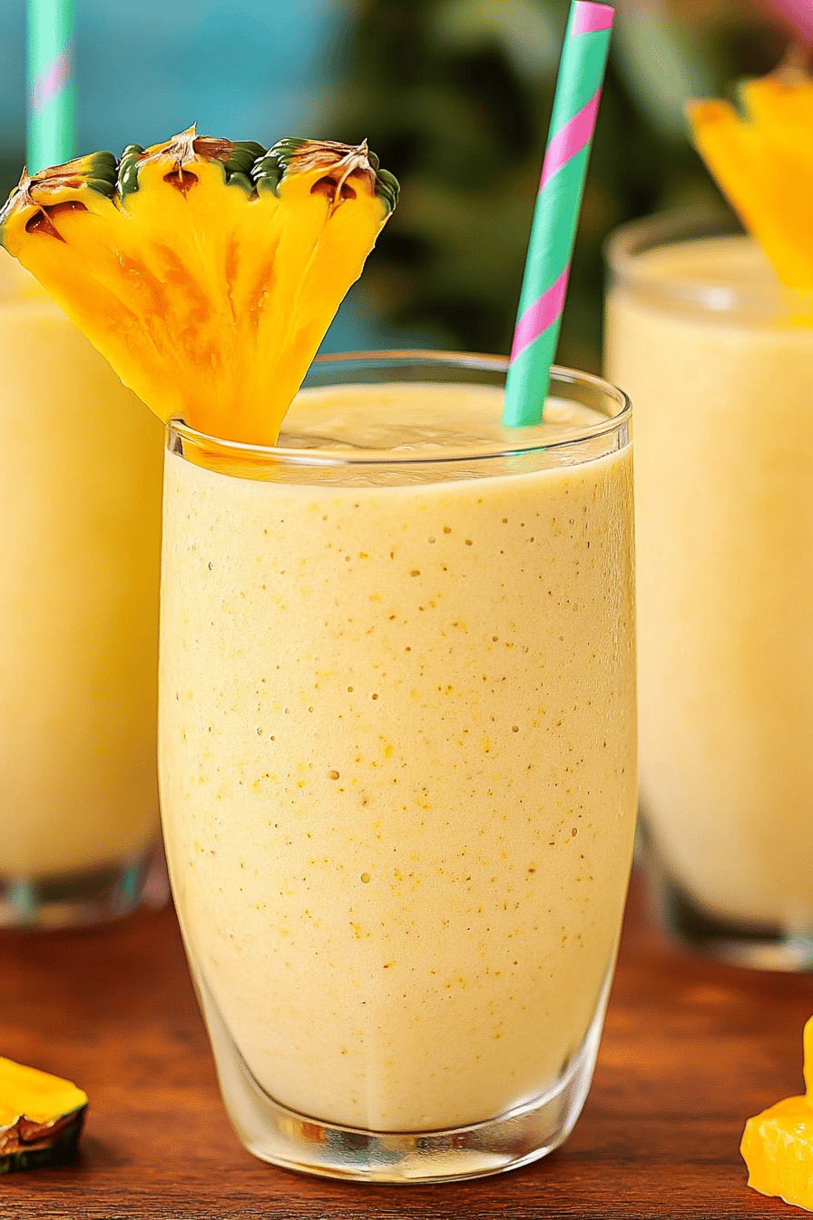 Easy Tropical Smoothie Recipe Final Dish Presentation