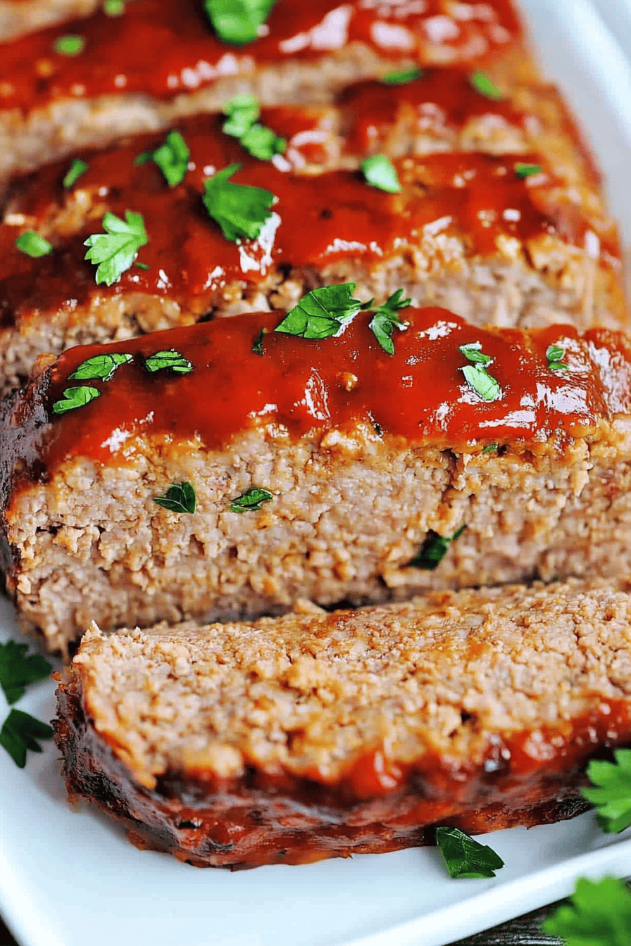 Easy Turkey Meatloaf Recipe Final Dish Presentation