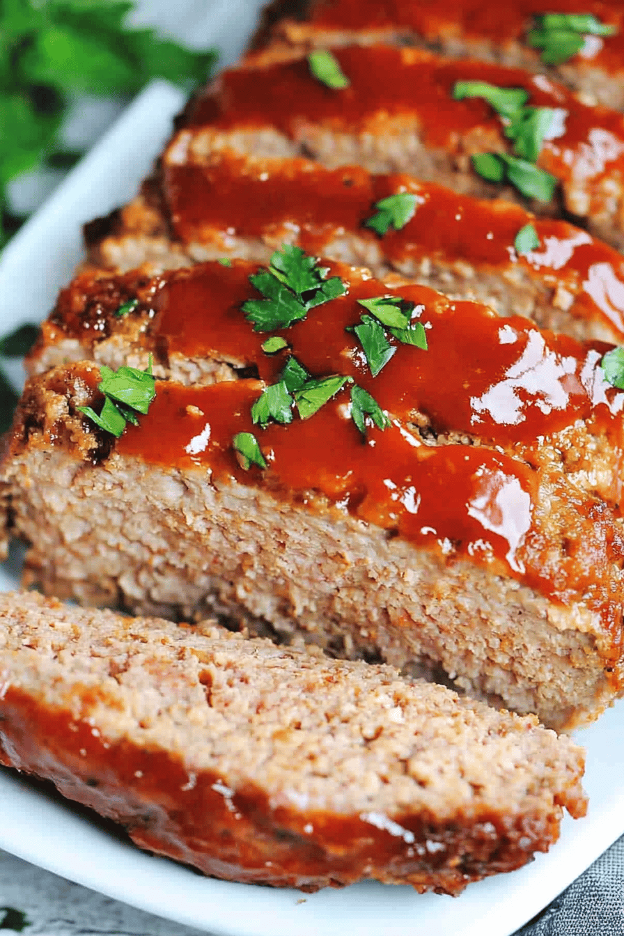 Easy Turkey Meatloaf Recipe Final Dish Presentation