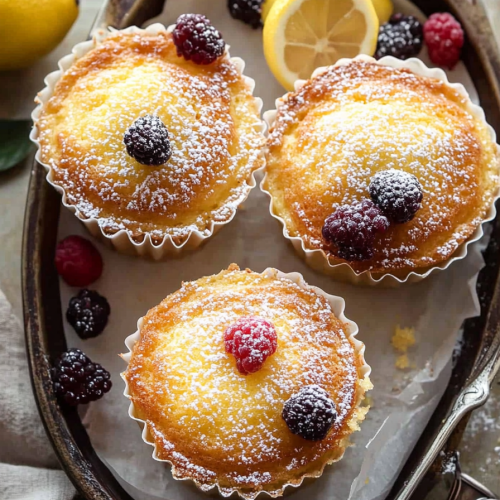 Easy Two-Ingredient Lemon Cakes Recipe