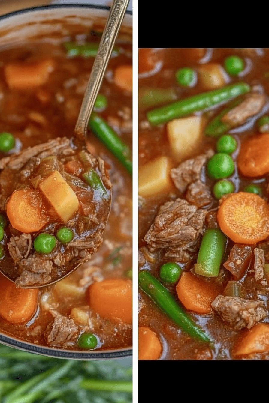 Easy Vegetable Beef Stew Recipe Final Dish Presentation