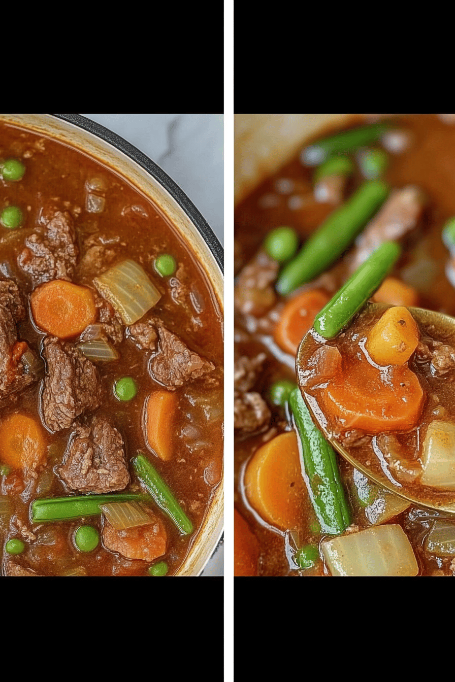 Easy Vegetable Beef Stew Recipe ingredients