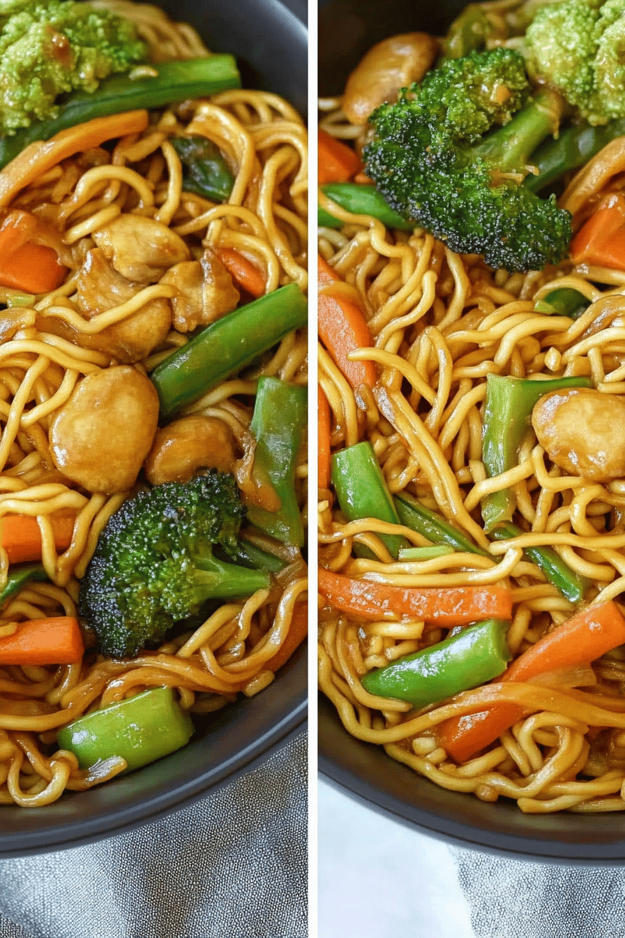Easy Vegetable Chow Mein Recipe Final Dish Presentation