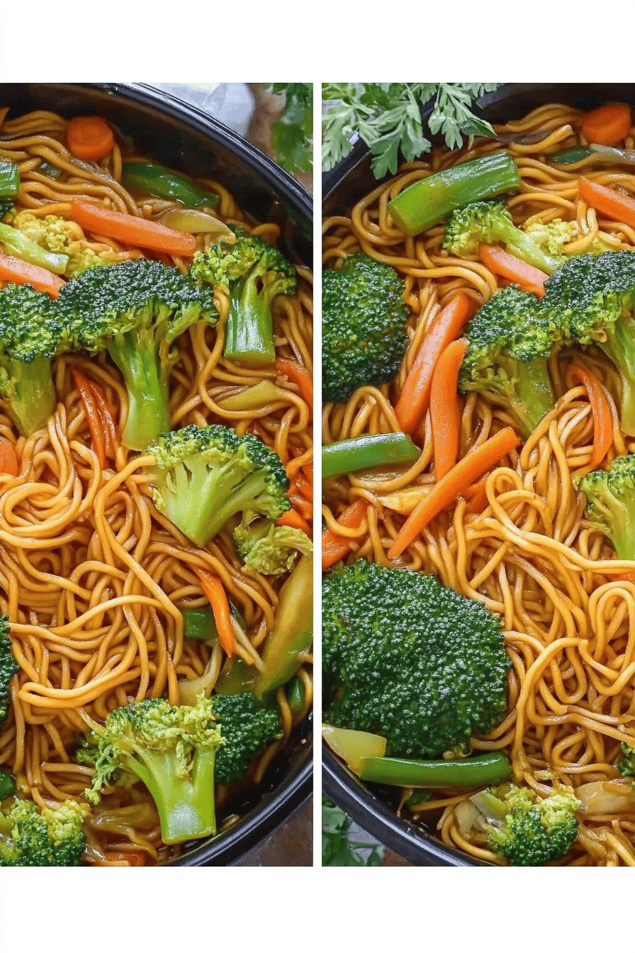 Easy Vegetable Chow Mein Recipe ingredients
