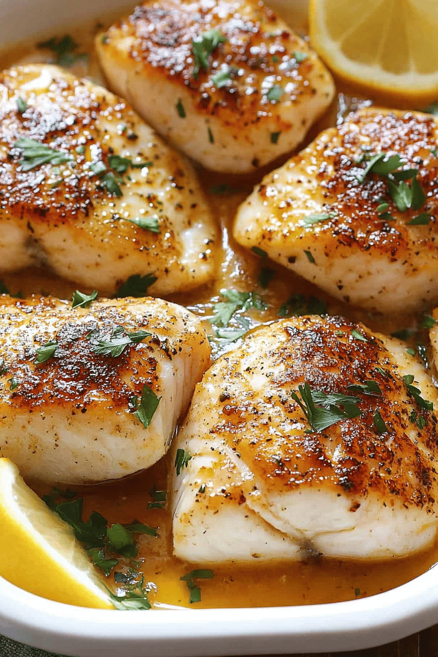 Easy White Fish Recipe Final Dish Presentation
