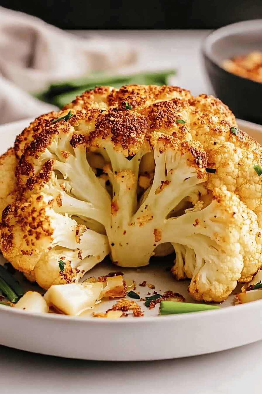 Easy Whole Roasted Cauliflower Recipe ingredients