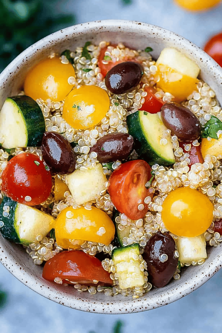 Easy Zesty Quinoa Salad Recipe