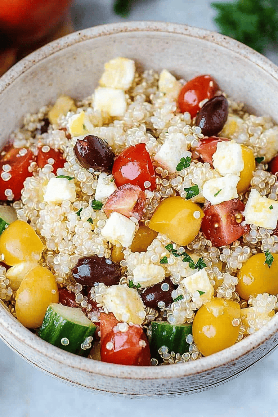 Easy Zesty Quinoa Salad Recipe ingredients