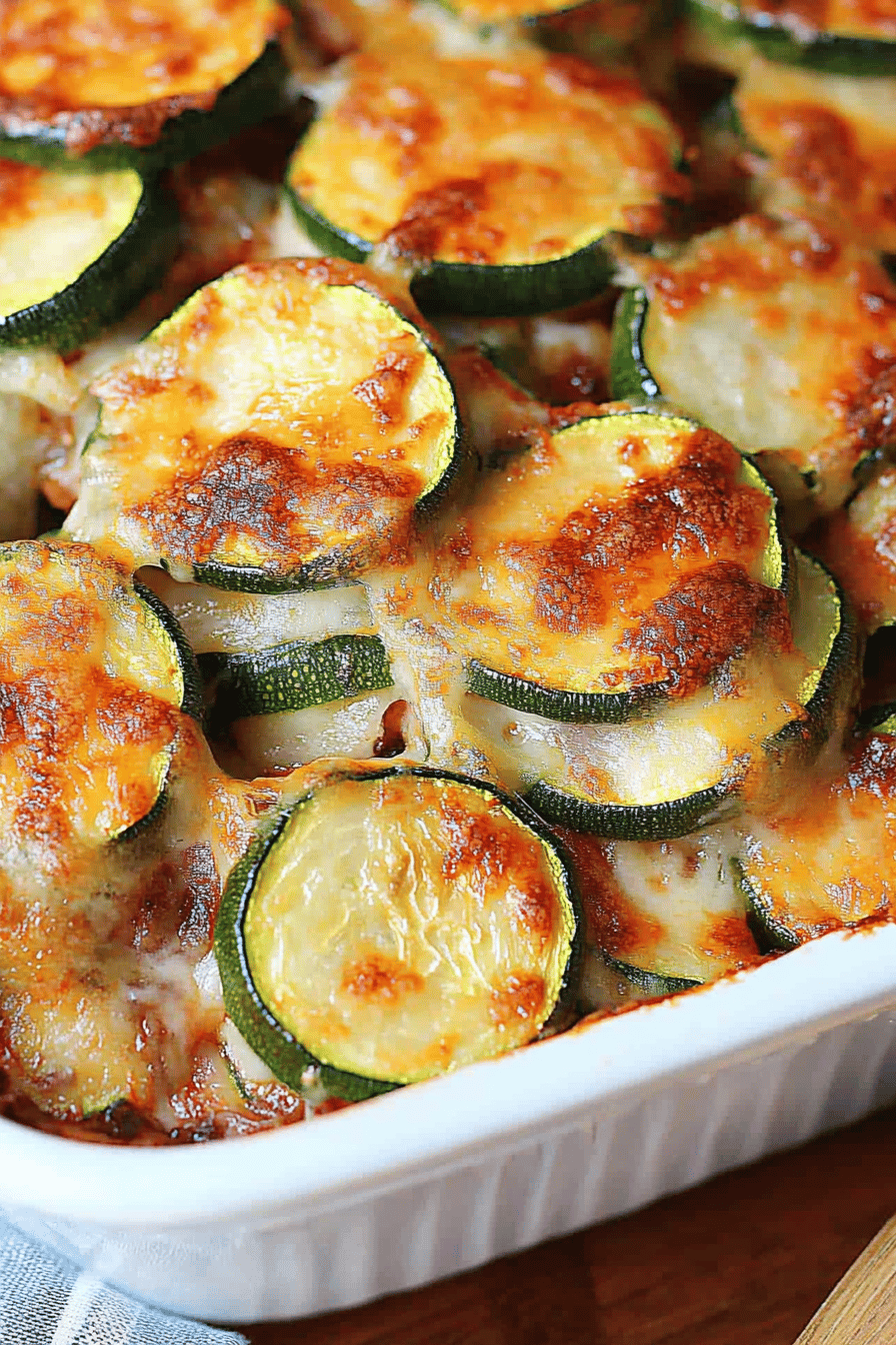 Easy Zucchini Casserole Recipe Final Dish Presentation
