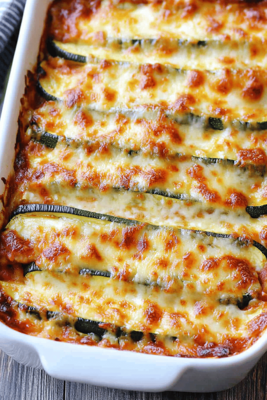 Easy Zucchini Lasagna Recipe Final Dish Presentation