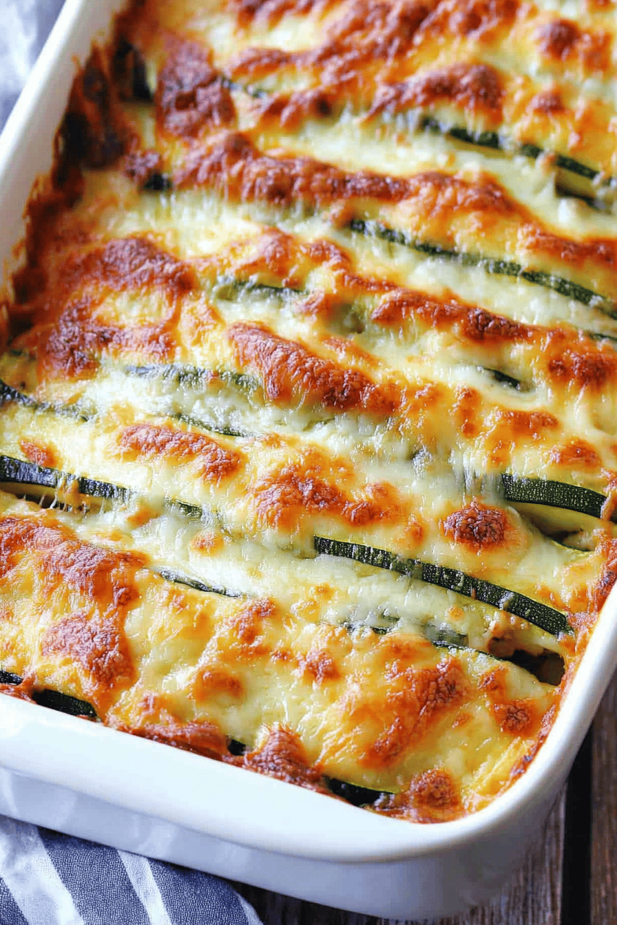 Easy Zucchini Lasagna Recipe Final Dish Presentation