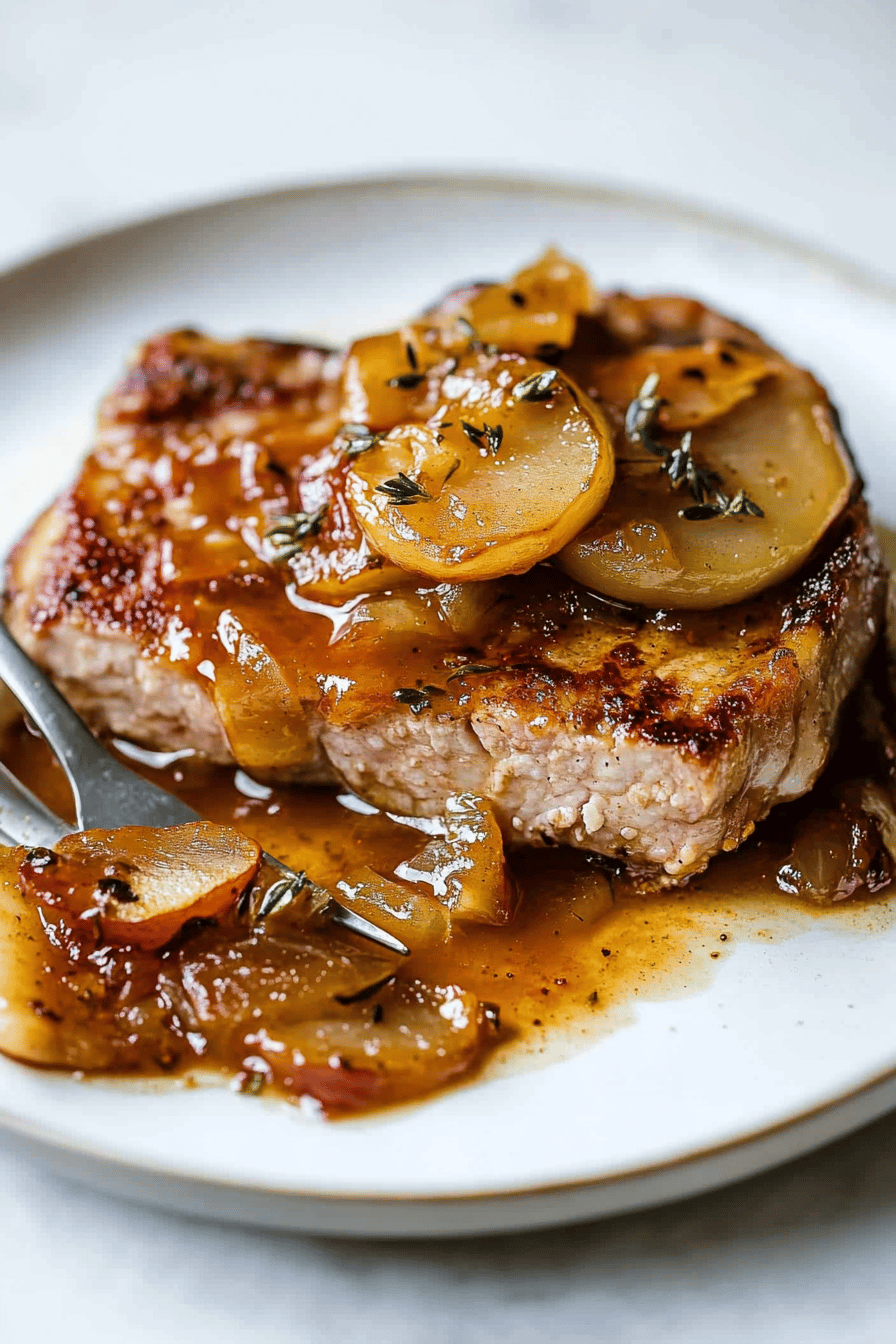 Easy and Delicious Apple Pork Chops Recipe ingredients
