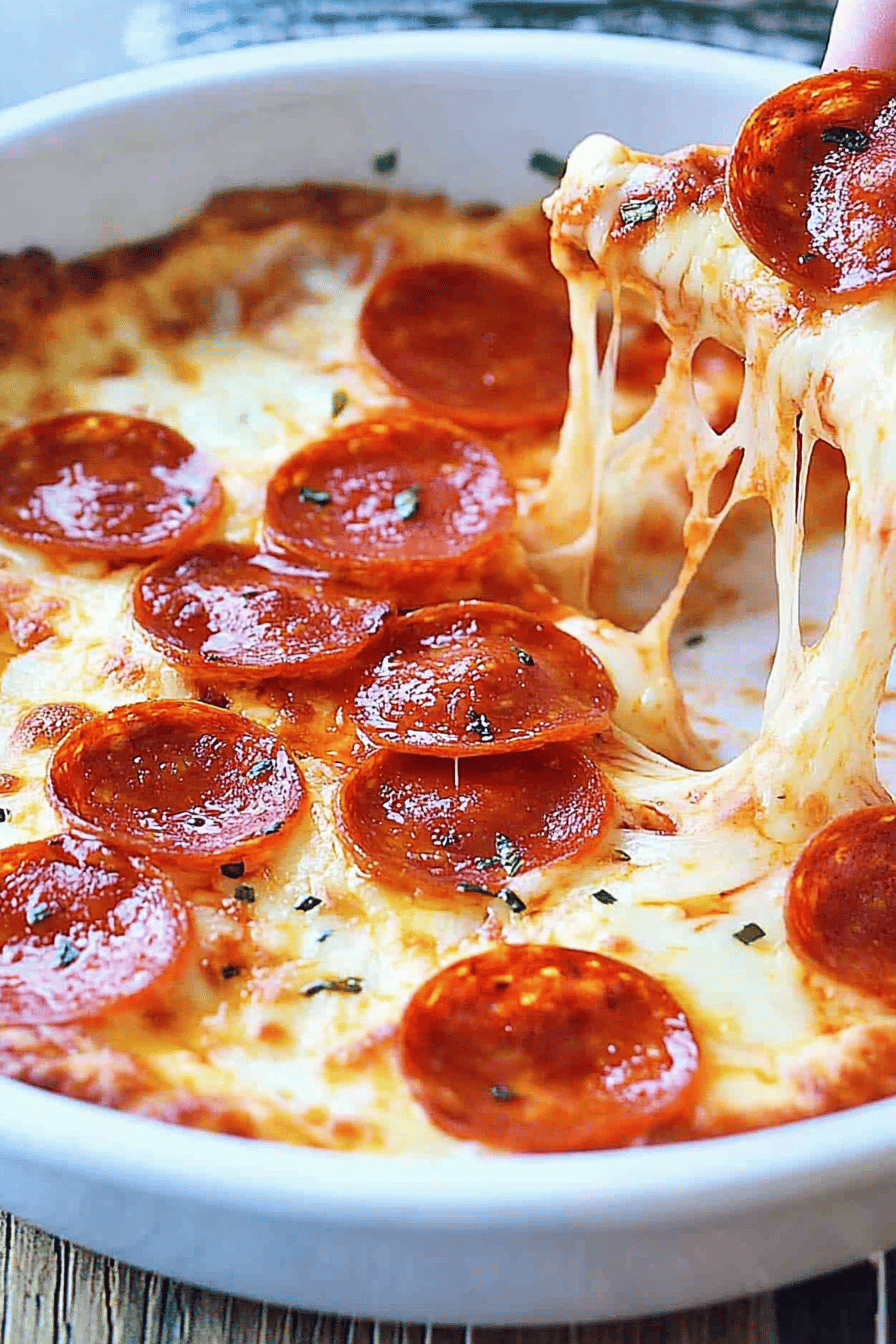 Easy and Delicious Hot Pizza Dip Recipe Final Dish Presentation