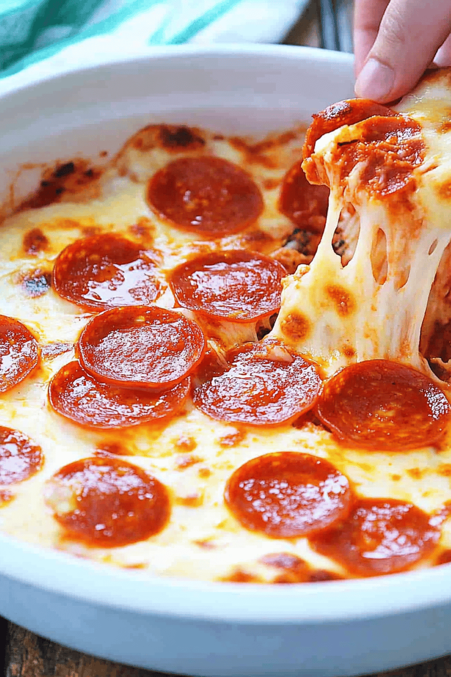 Easy and Delicious Hot Pizza Dip Recipe Final Dish Presentation