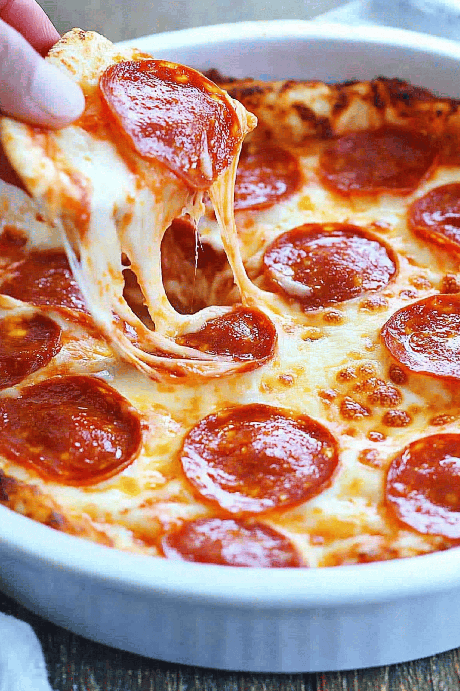 Easy and Delicious Hot Pizza Dip Recipe ingredients