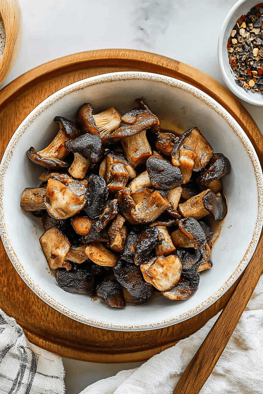 Easy and Delicious Oyster Mushroom Recipe Final Dish Presentation