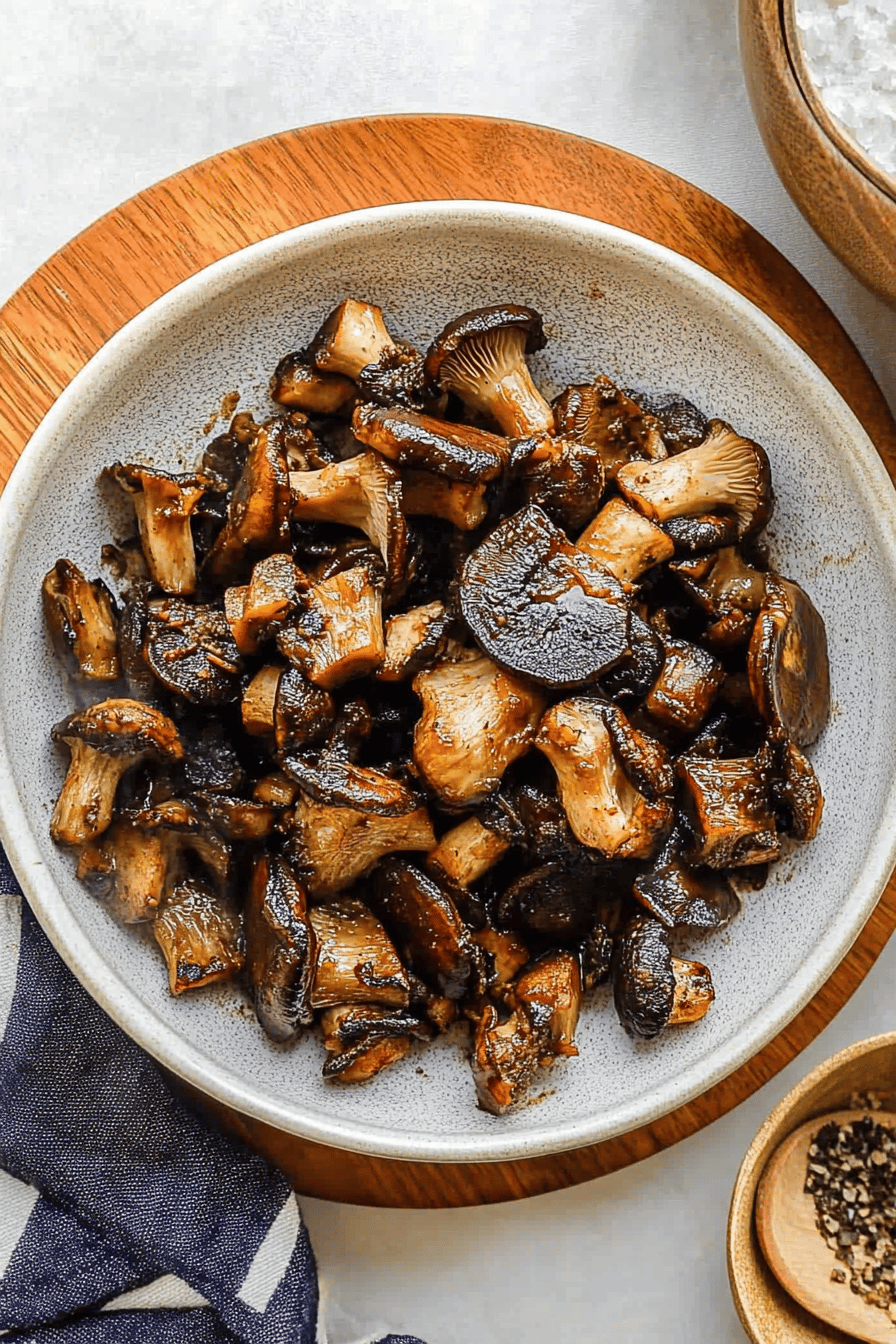Easy and Delicious Oyster Mushroom Recipe Final Dish Presentation