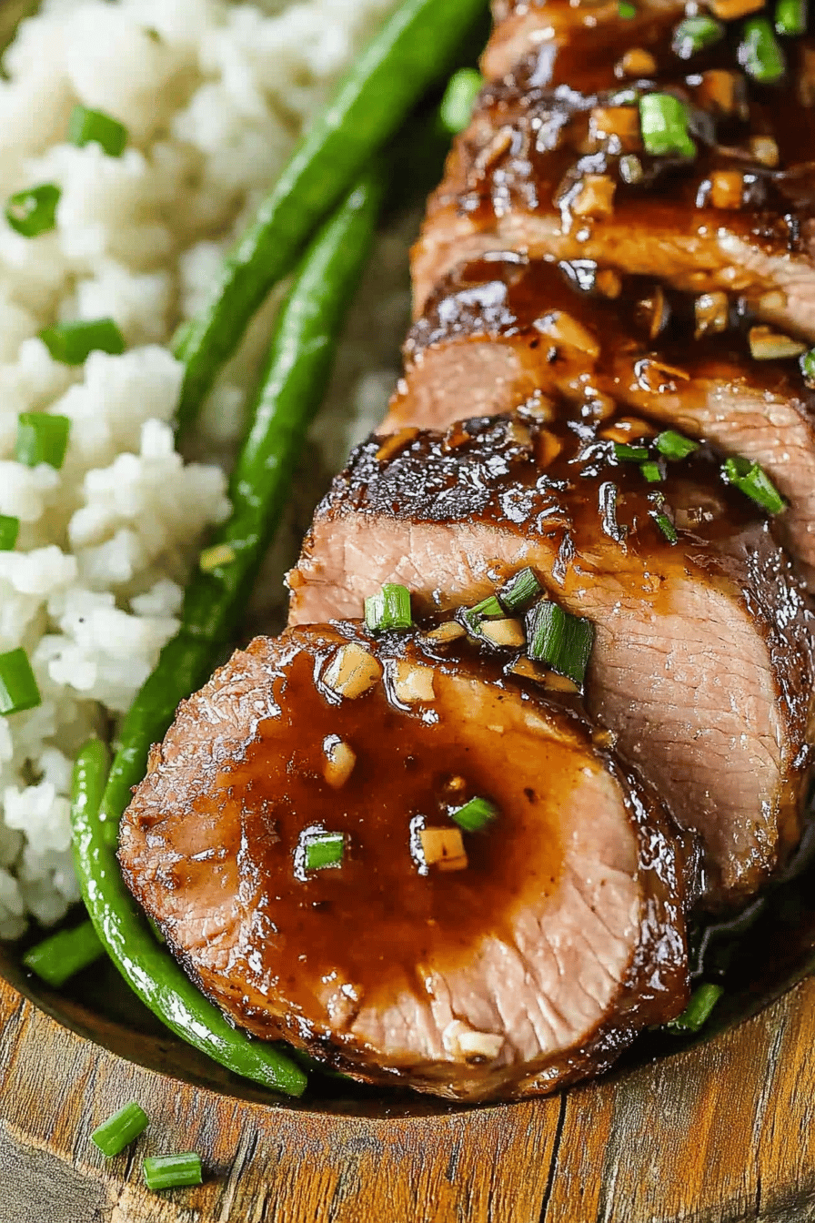 Easy and Delicious Pork Tenderloin Marinade Final Dish Presentation