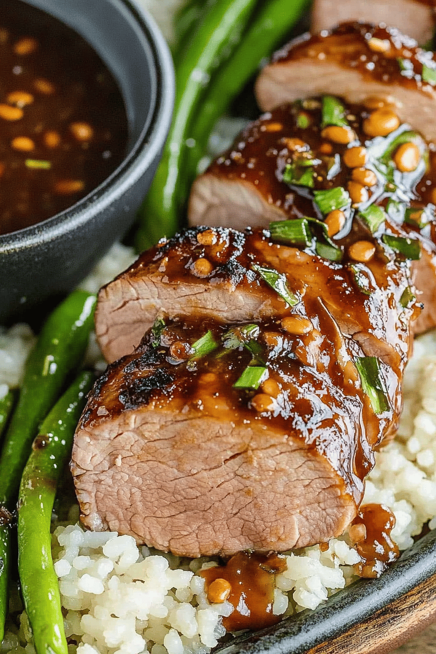Easy and Delicious Pork Tenderloin Marinade Final Dish Presentation