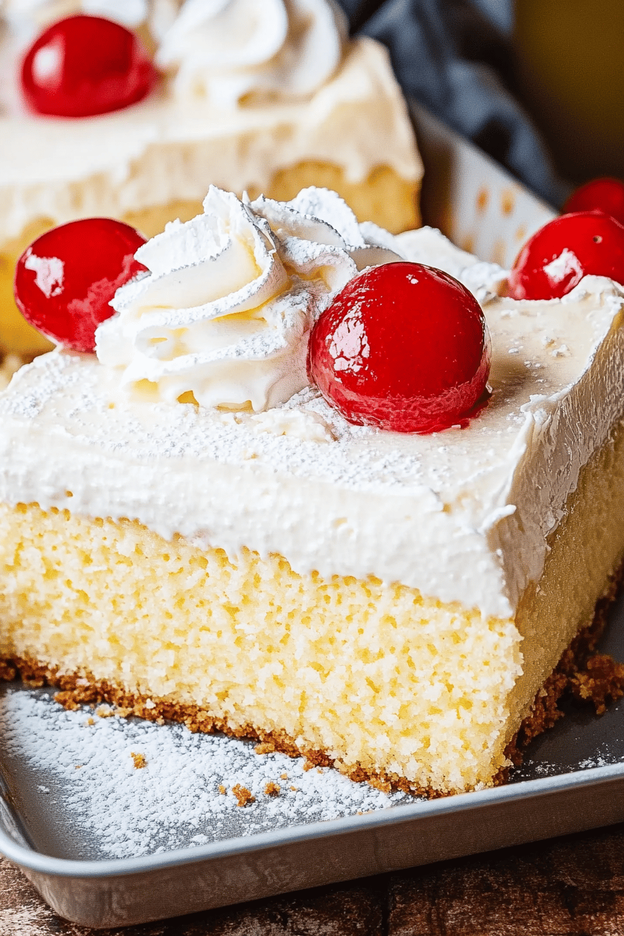Easy and Delicious Tres Leches Cake Recipe Final Dish Presentation